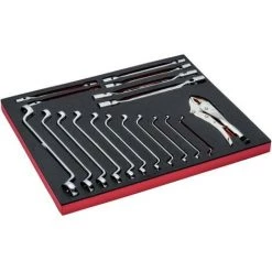 BAHCO - Jeu De Clés Polygonales Doubles/cliquets Douille Doubles, Module 3/3 - 18 Pc