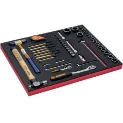 BAHCO - Jeu De Douilles Et Outils De Frappe, Module Mousse 3/3 Fit&Go - 48 pcs