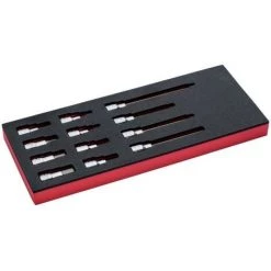 BAHCO - Jeu De Douilles Tournevis 1/2", Module Mousse 1/3 Fit&Go - 12 pcs