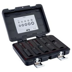 BAHCO - Jeu De Douilles à Chocs Longues 1/2", 6 Pans, En Pouces, Fini Phosphaté - 10 pc