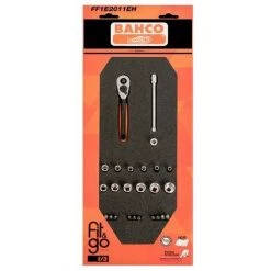 BAHCO - Module Mousse Fit&Go 1/3, Douilles 1/4" - 25 Pcs Emballage Individuel