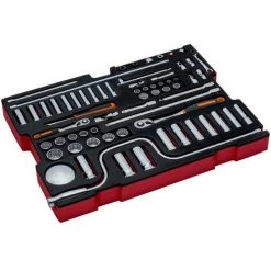 BAHCO - Jeu De Douilles, Module Pour 4750RCHD01 Caisse Rigide à Usage Intensif - 64 pcs