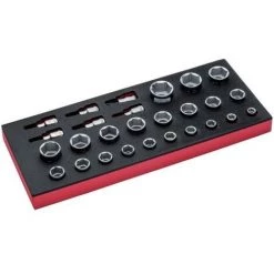 BAHCO - Jeu De Douilles 1/2", Module Mousse 1/3 Fit&Go - 27 pcs