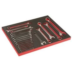 BAHCO - Module Mousse Fit&Go 3/3 Marquage Laser, Clés Mixtes Et Clés à Molette - 21 Pcs