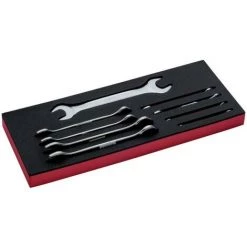 BAHCO - Jeu De Clés à Fourche Doubles, Module Mousse 1/3 Fit&Go - 9 pcs