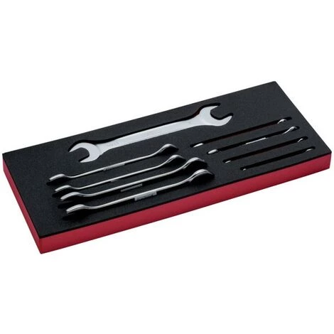 BAHCO - Jeu De Clés à Fourche Doubles, Module Mousse 1/3 Fit&Go - 9 pcs 1 BAHCO - Jeu De Clés à Fourche Doubles, Module Mousse 1/3 Fit&Go - 9 pcs