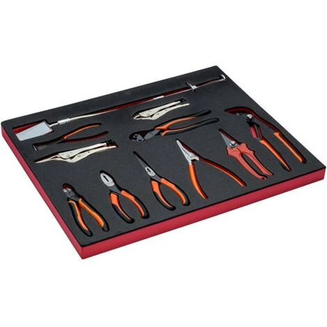 BAHCO - Jeu De Pinces, Module Mousse 3/3 Fit&Go - 11 pcs 1 BAHCO - Jeu De Pinces, Module Mousse 3/3 Fit&Go - 11 pcs