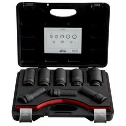 BAHCO - Jeu De Douilles à Chocs Longues 3/4", 6 Pans, En Pouces, Fini Phosphaté - 8 pc