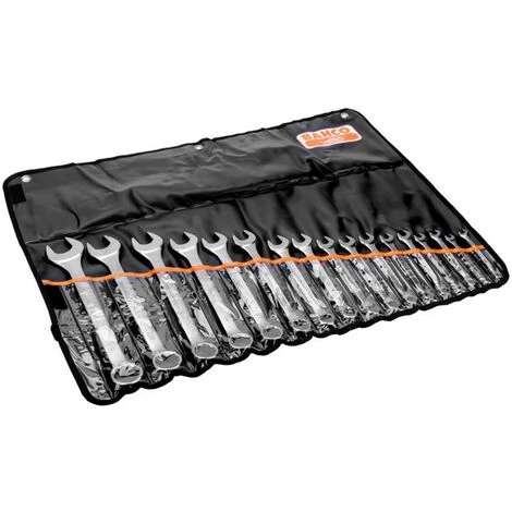 BAHCO - Jeu De Clés Mixtes Plates Métriques 8-32 mm - 17 Pcs/pochette 1 BAHCO - Jeu De Clés Mixtes Plates Métriques 8-32 mm - 17 Pcs/pochette