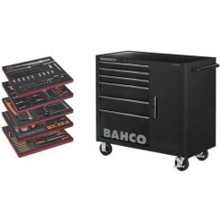 BAHCO - Servante D'atelier Complète 187 Outils Pour La Maintenance Générale