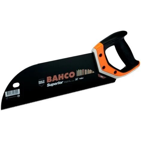 BAHCO - Scie à Panneaux Superior ERGO Contreplaqué + Plastique, 11/12 dents/pouce, 350mm 1 BAHCO - Scie à Panneaux Superior ERGO Contreplaqué + Plastique, 11/12 dents/pouce, 350mm