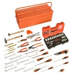 BAHCO - Caisse à Outils Métallique Avec 69 Outils à Usage Général