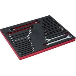 BAHCO - Jeu De Clés Mixtes Contre-coudées Et De Clés à Cliquet, Module 3/3 Fit&Go -28 pc