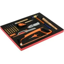 BAHCO - Jeu D'outils De Frappe/coupe Mélangés, Module Mousse 3/3 Fit&Go - 15 pcs