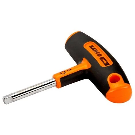 BAHCO - Douille Tournevis 1/4" Avec Manche En T 45 Mm 1 BAHCO - Douille Tournevis 1/4" Avec Manche En T 45 Mm