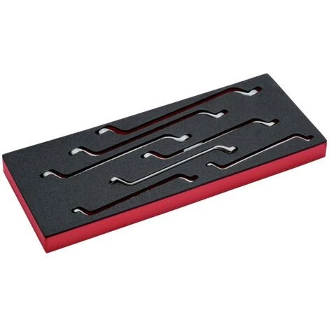 BAHCO - Jeu De Clés Contre Coudées Polygonales Doubles, Module Mousse 1/3 Fit&Go - 7 pcs 1 BAHCO - Jeu De Clés Contre Coudées Polygonales Doubles, Module Mousse 1/3 Fit&Go - 7 pcs