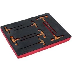 BAHCO - Jeu De Tournevis TORX® Avec Manche En T, Module Mousse 2/3 Fit&Go - 7 pcs