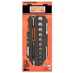 BAHCO - Module Mousse Fit&Go 1/3, Douilles 1/4" & 3/8" - 34 Pcs Emballage Individuel