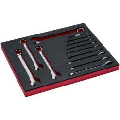 BAHCO - Jeu De Clés Mixtes En Pouces, Module Mousse 2/3 Fit&Go - 13 pcs