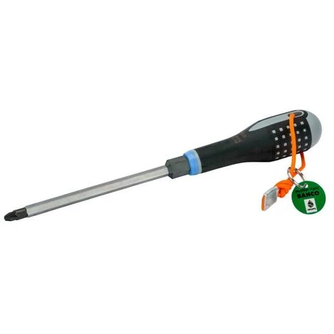 BAHCO - Tournevis à Renfort ERGO™ Pour Vis Pozidriv Avec Cordon Dyneema, PZ3 X 150 Mm 1 BAHCO - Tournevis à Renfort ERGO™ Pour Vis Pozidriv Avec Cordon Dyneema, PZ3 X 150 Mm