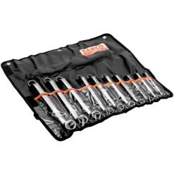 BAHCO - Jeu De Clés Polygonales Doubles Longues, Coudées - 10 pcs/pochette