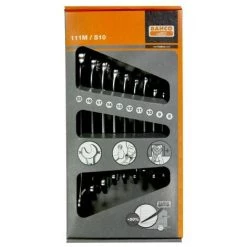 BAHCO - Jeu De Clés Mixtes Plates, Dimensions Métriques - 10 Pcs/boîte