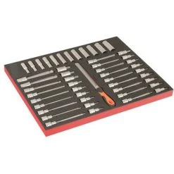 BAHCO - Module Fit&Go 3/3 Marquage Laser, Douilles Longues 1/2" & Douilles Tvis-49pc