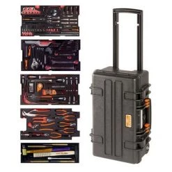 BAHCO - Kit D’outils Aviation - 159 pcs/caisse Rigide à Roulettes