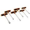 BAHCO - Jeu De Tournevis à Douille 6 Pans Avec Manche En T 5-13 Mm - 6 Pcs