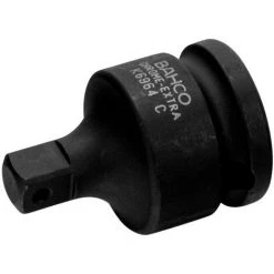 BAHCO - Adaptateur Pour Carré Conducteur 1/2" à 3/8" Avec Finition Phosphatée, 35 mm