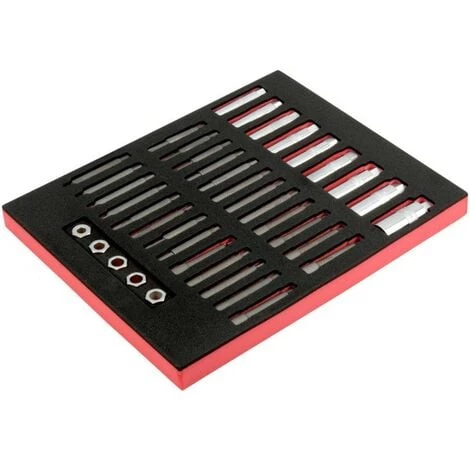 BAHCO - Jeu De Douilles Et Embouts Amortisseurs De Chocs, Module 2/3 Fit&Go - 39 pcs 1 BAHCO - Jeu De Douilles Et Embouts Amortisseurs De Chocs, Module 2/3 Fit&Go - 39 pcs