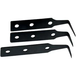 BAHCO - Jeu De 3 Lames Pointes Courbes Pour Couteau Découpe Pare-brise