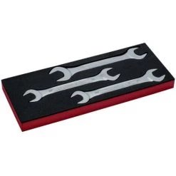 BAHCO - Jeu De Clés à Fourche Double, Module Mousse 1/3 Fit&Go - 3 pcs