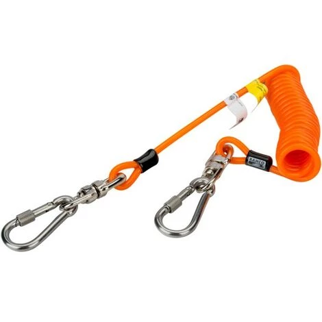 BAHCO - Longe Spirale Avec Mousqueton Pivotant, 3 kg, 1,7 m 1 BAHCO - Longe Spirale Avec Mousqueton Pivotant, 3 kg, 1,7 m