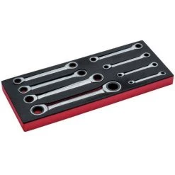 BAHCO - Jeu De Clés à Cliquet, Module Mousse 1/3 Fit&Go - 8 pcs