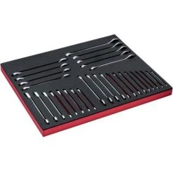 BAHCO - Jeu De Clés Mixtes Standard Et Clés à Cliquet, Module Mousse 3/3 Fit&Go - 30 pcs