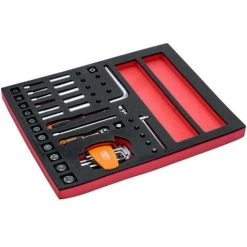 BAHCO - Jeu De Cliquets Et Douilles 1/4", Module Mousse 2/3 Fit&Go - 44 pcs