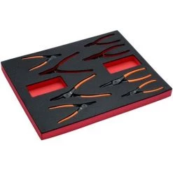 BAHCO - Jeu De Pinces à Circlips, Module Mousse 2/3 Fit&Go - 8 pcs