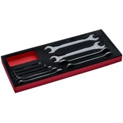 BAHCO - Jeu De Clés Et De Clés à Fourche Doubles, Module Mousse 1/3 Fit&Go - 8 pcs