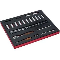 BAHCO - Jeu De Douilles 3/8", Module Mousse 2/3 Fit&Go - 38 pcs