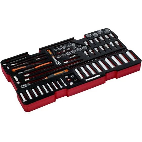 BAHCO - Jeu De Douilles, Module Pour 4750RCHDW01 Caisse Rigide à Usage Intensif - 92 pcs 1 BAHCO - Jeu De Douilles, Module Pour 4750RCHDW01 Caisse Rigide à Usage Intensif - 92 pcs