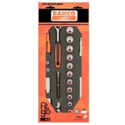 BAHCO - Module Mousse Fit&Go 1/3, Douilles 1/4" & 3/8" - 33 Pcs Emballage Individuel