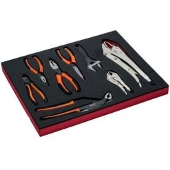 BAHCO - Jeu De Clés Et Pinces, Module Mousse 2/3 Fit&Go - 8 Pcs