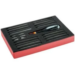 BAHCO - Tvis ERGO, Poignée Caoutchouc Et Jeu D'embouts Et De Lames Interchangeables -22p