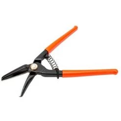 BAHCO - Cisaille à Tôle 2 Lames Fines, Ressort De Retour, Coupe à Droite Et Coupe Droite