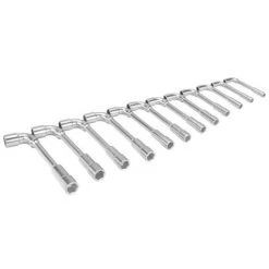 BAHCO - Jeu De Clés à Pipe Contre-coudées Doubles, Métrique, Dynamic-Drive 12x6 Pans-12p