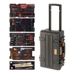 BAHCO - Caisse à Outils Métallique, Kits D’outils Multi-usages - 194 pcs
