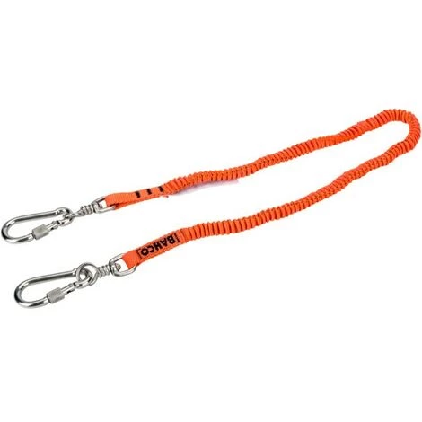 BAHCO - Longe Orange Haute Visibilité Avec Mousquetons Pivotants 0,6 M-1 Kg 1 BAHCO - Longe Orange Haute Visibilité Avec Mousquetons Pivotants 0,6 M-1 Kg