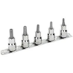 BAHCO - Jeu De Douilles Tournevis 3/8" Pour Vis TORX® Tamper-Resistant - 5 Pcs/rail