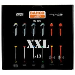 BAHCO - Jeu De Tournevis ERGO™ Pour Vis à Fente, Phillips, Pozidriv, TORX® - 13 Pcs